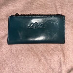 Patricia Nash Dark Teal Leather Pouch
